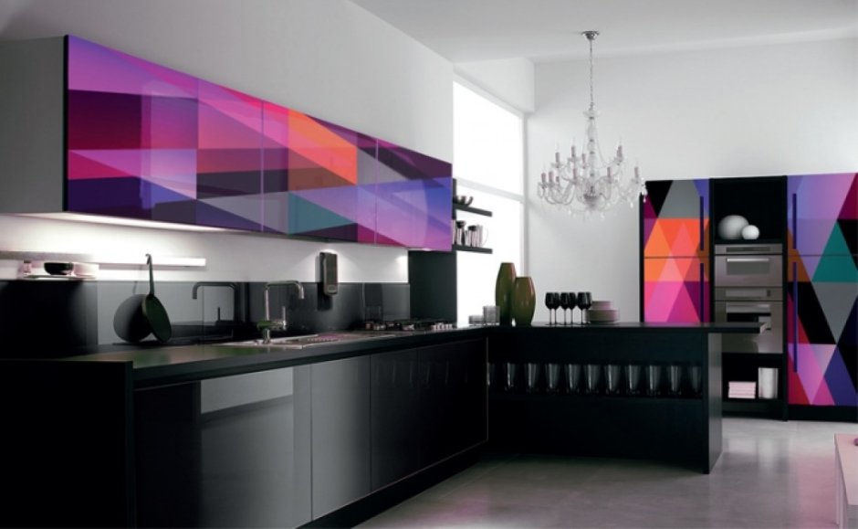 Цвета фасадов для кухни эмаль