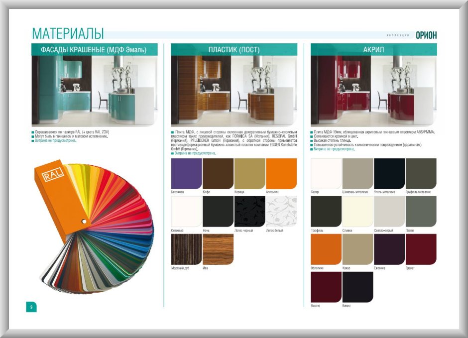 Кухонный гарнитур цвет морской волны