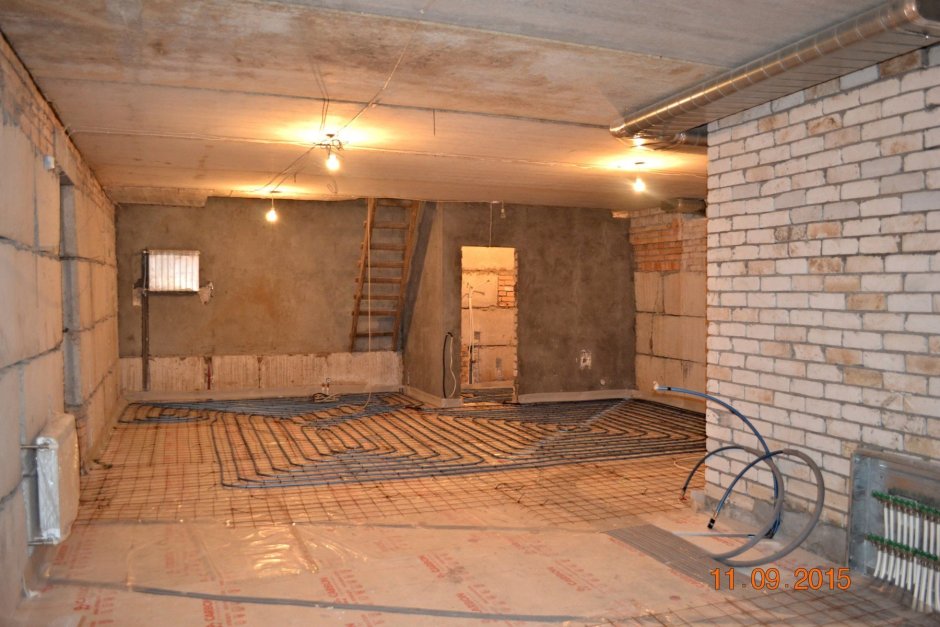 Цокольный этаж в земле