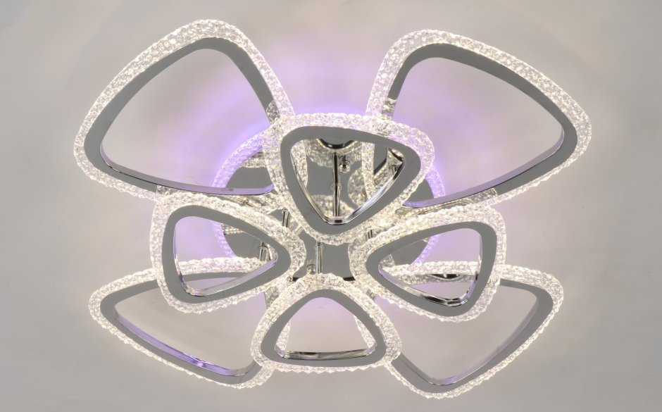 Люстра Schaffner real Chrome 39421-6+3-da-TL, led 204w+40w, с пультом