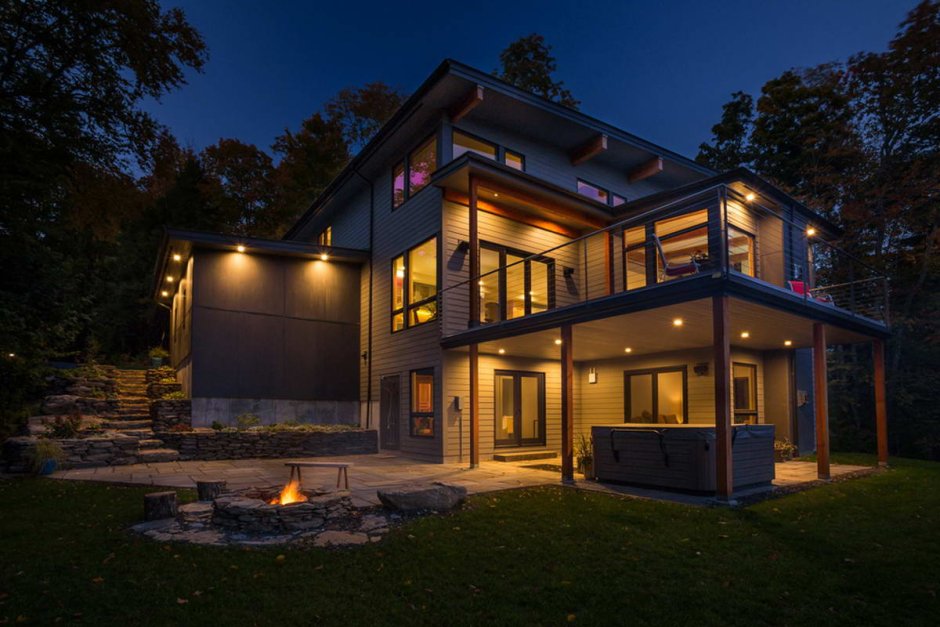 Зона патио с мангалом