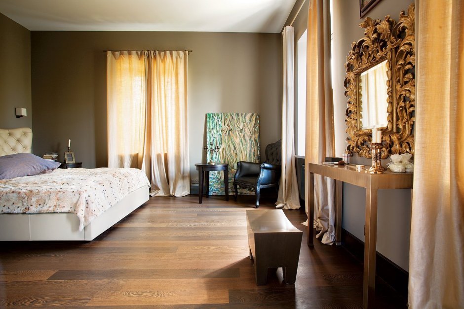 Бронзовый цвет в интерьере