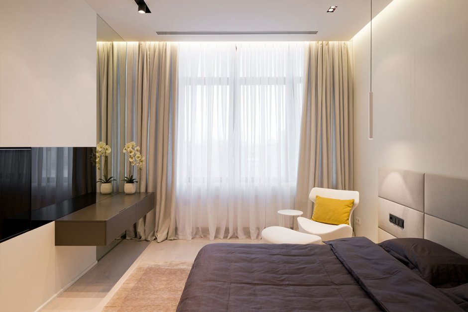 Шторы в спальню в современном