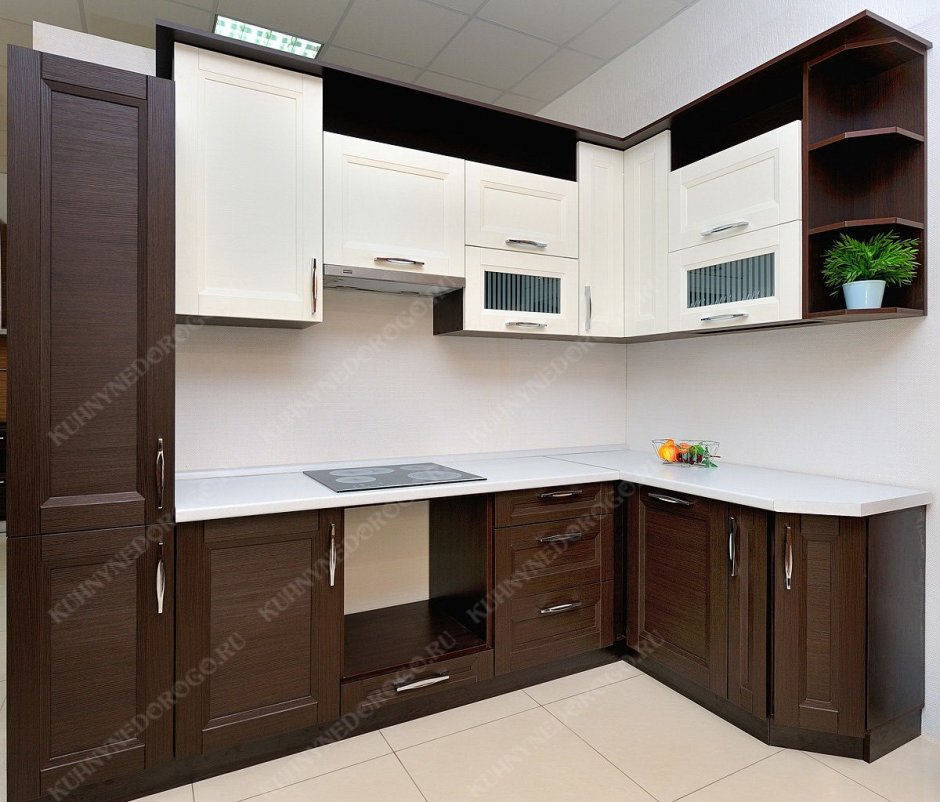Кухня низ венге верх светлый