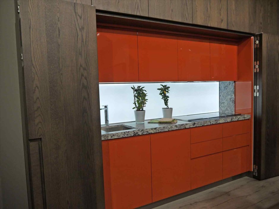 Скрытый кухонный гарнитур