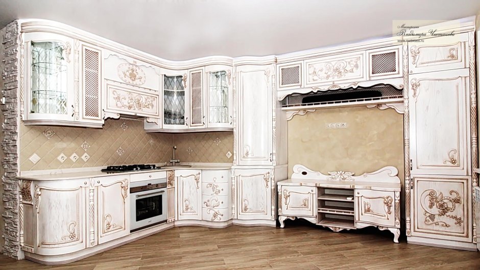 Кухонный гарнитур Доминика- Беларусь стиль Барокко классика