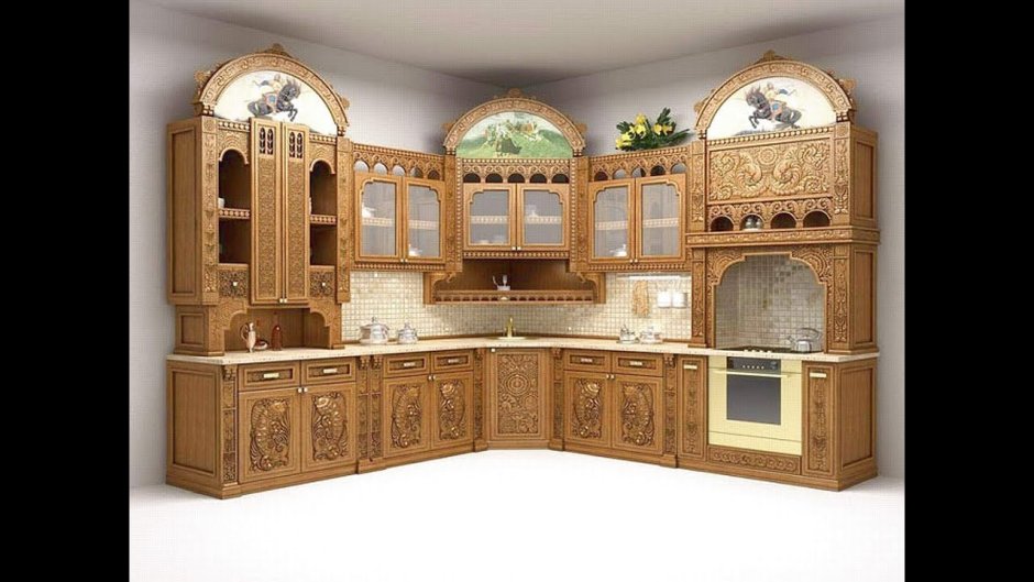 Кухонный гарнитур в русском стиле