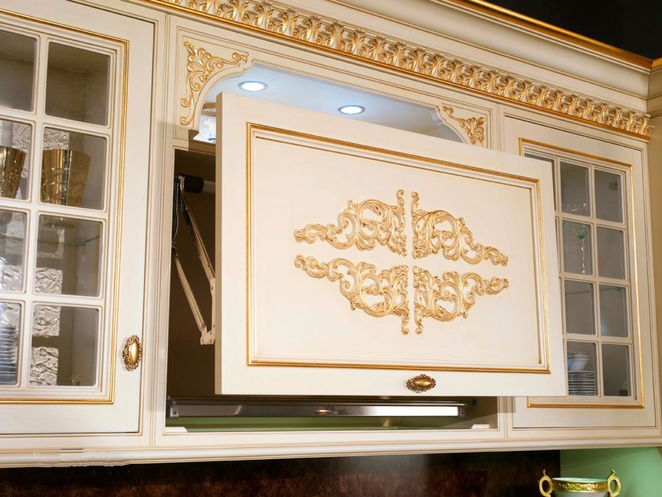 Беатриче кухня тёмная патина