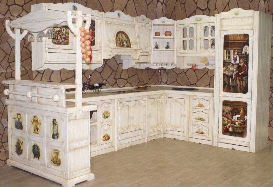 Резной кухонный гарнитур