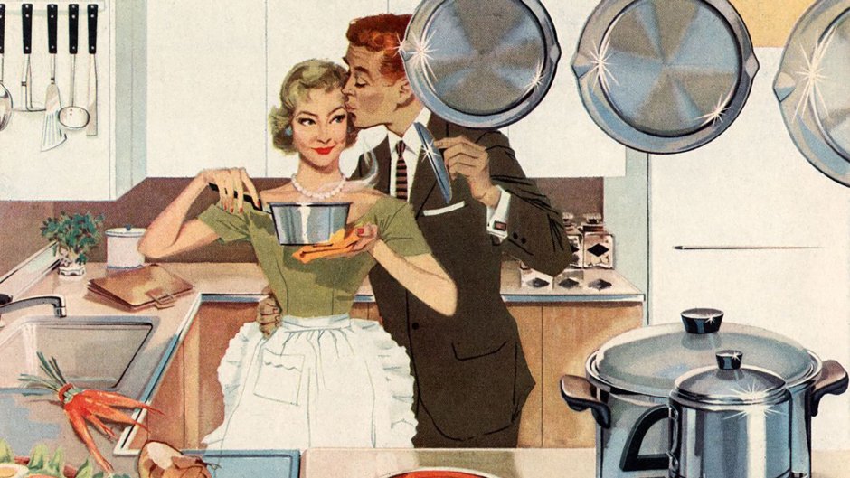 Советская женщина на кухне