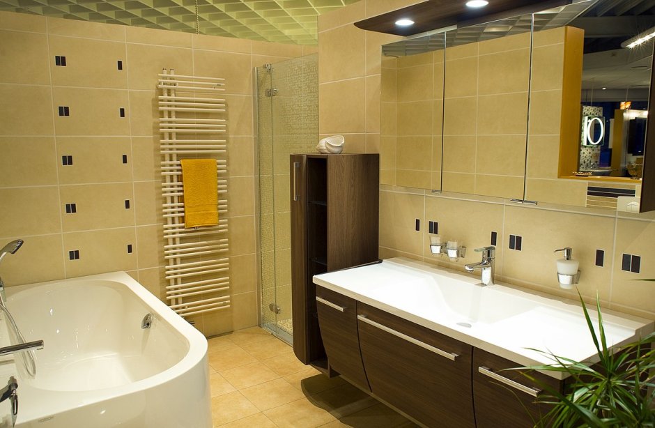 Ванная комната буквой г