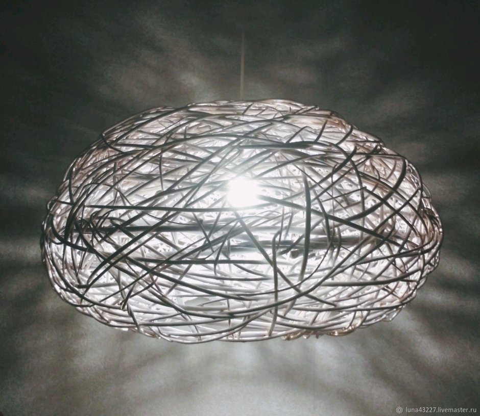 Плетеный абажур икеа