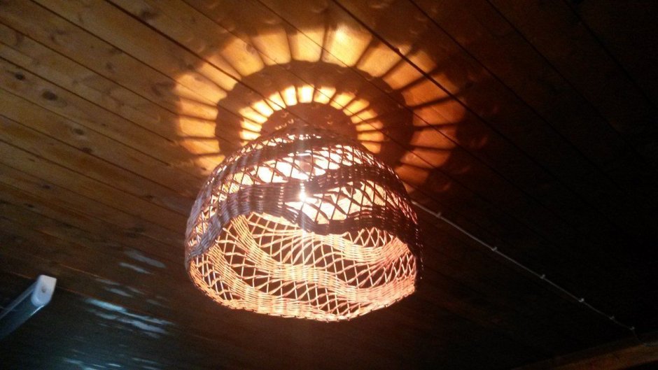 Торшер плетеный