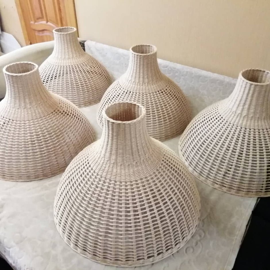 Как сплести абажур из лозы