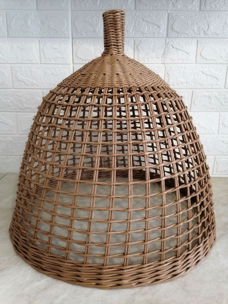 Абажур из лозы