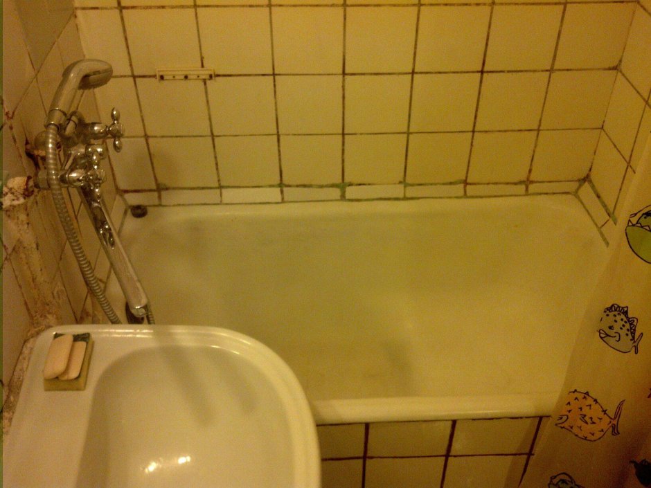 Сидячая ванна в хрущевке