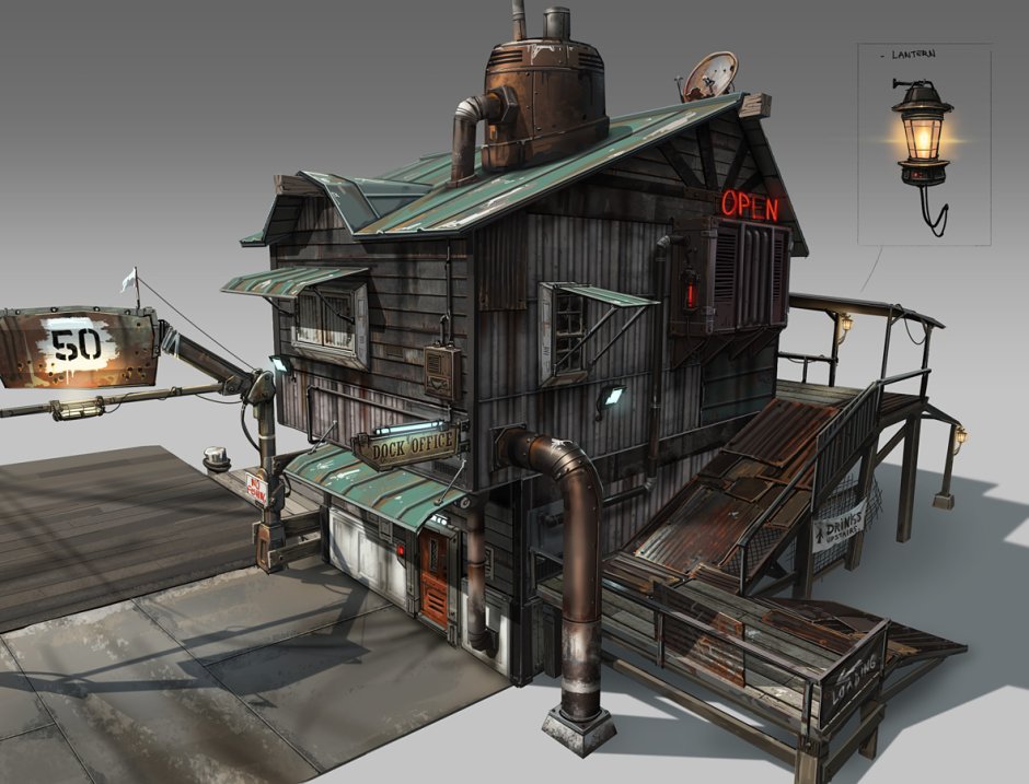 Фоллаут 4 Хижина концепт арт