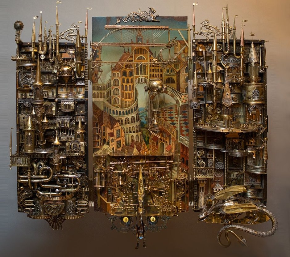 Город в стиле стимпанк