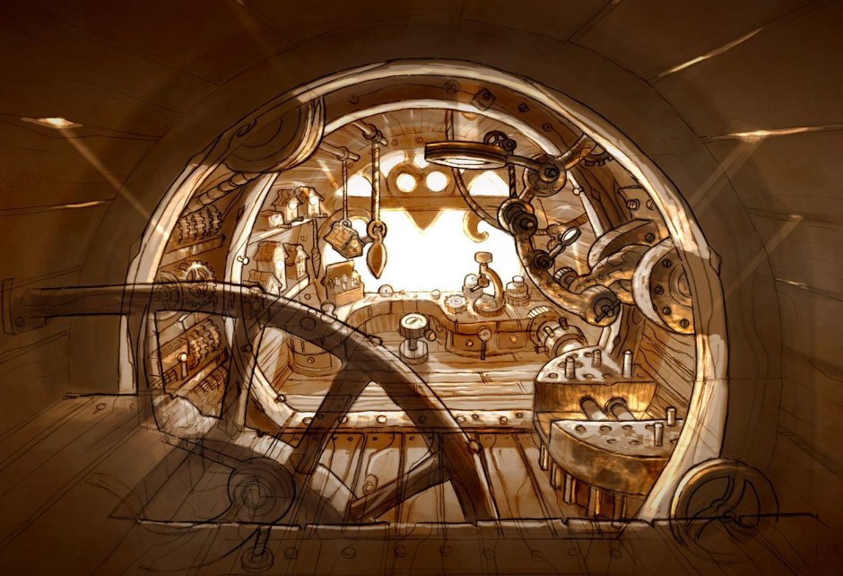 Наутилус подводная лодка капитана Немо внутри