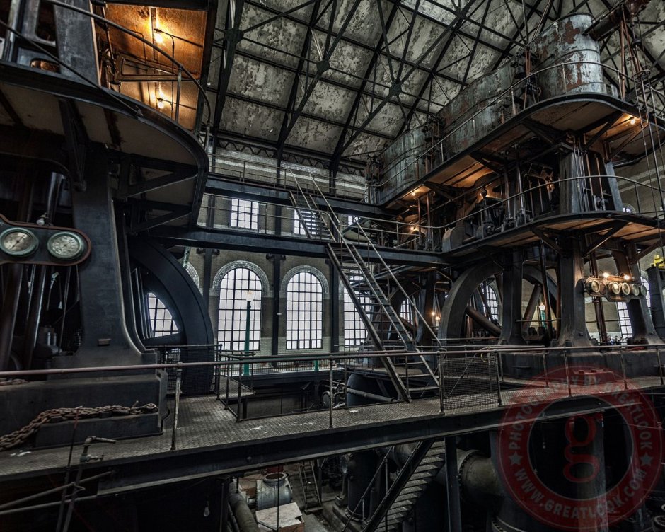 Дизельпанк СССР архитектура завод