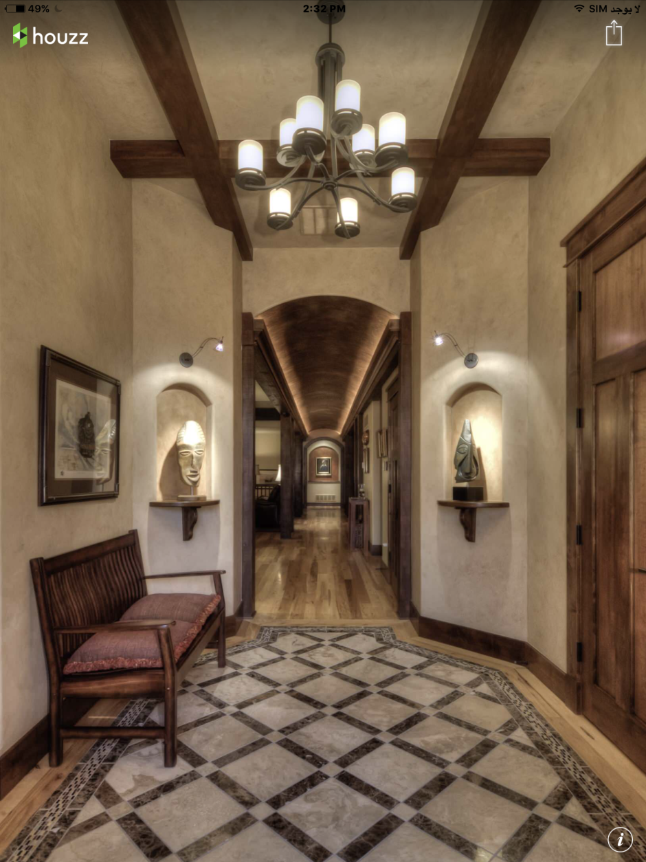 Прихожая в стиле замка