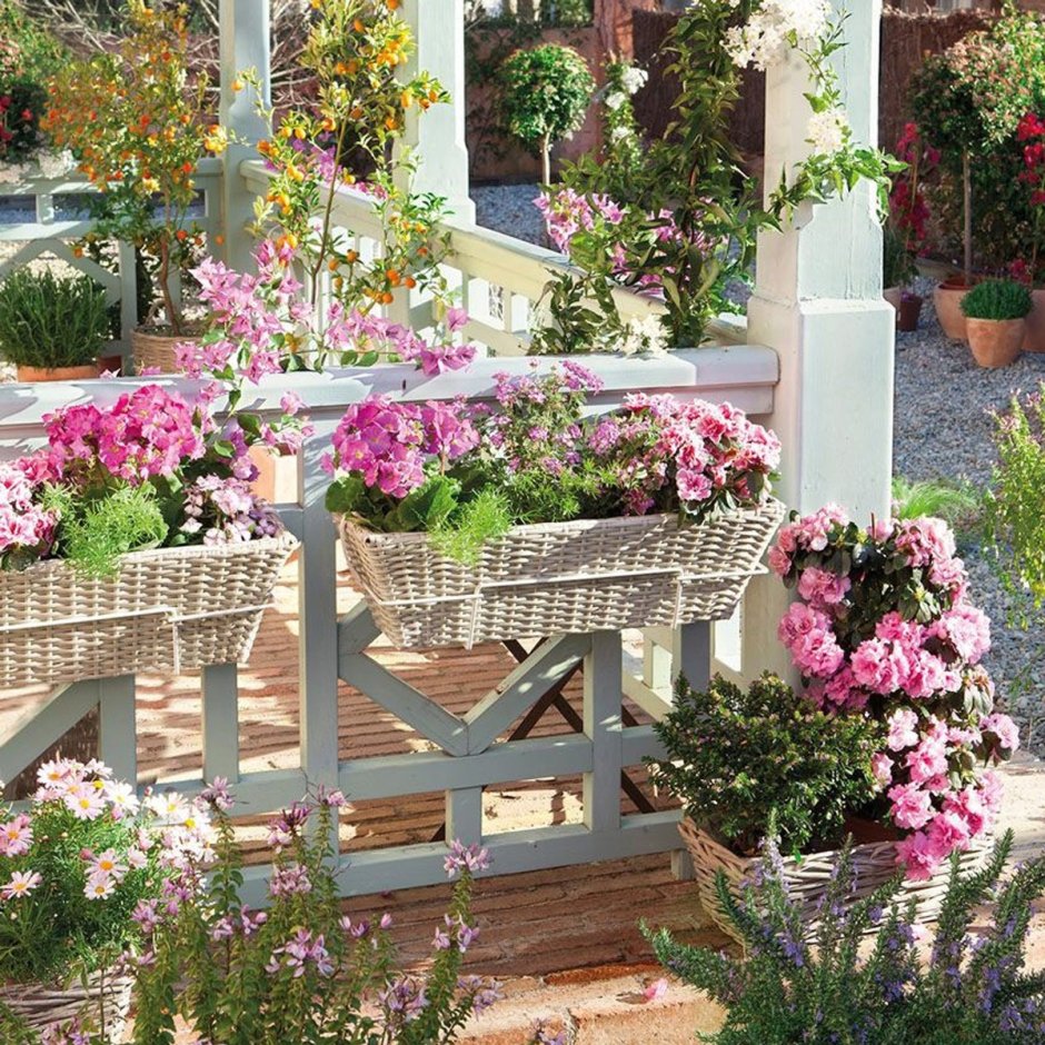 Веранда с цветами