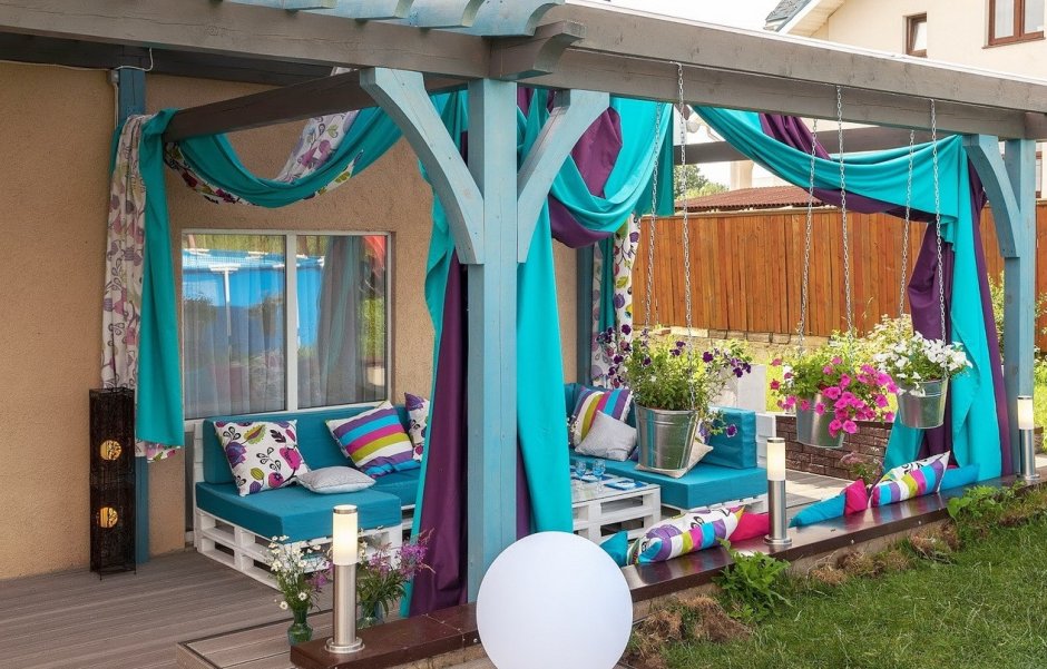 Занавески для беседки