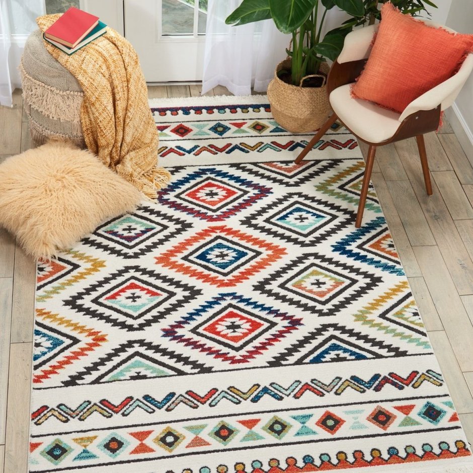 Индийский ковёр шерстяной «Kilim Sun-Deep» c203-GLD