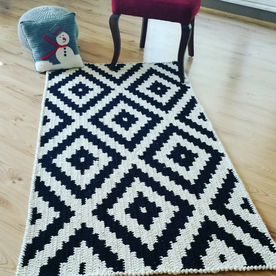 Ковер из трикотажной пряжи