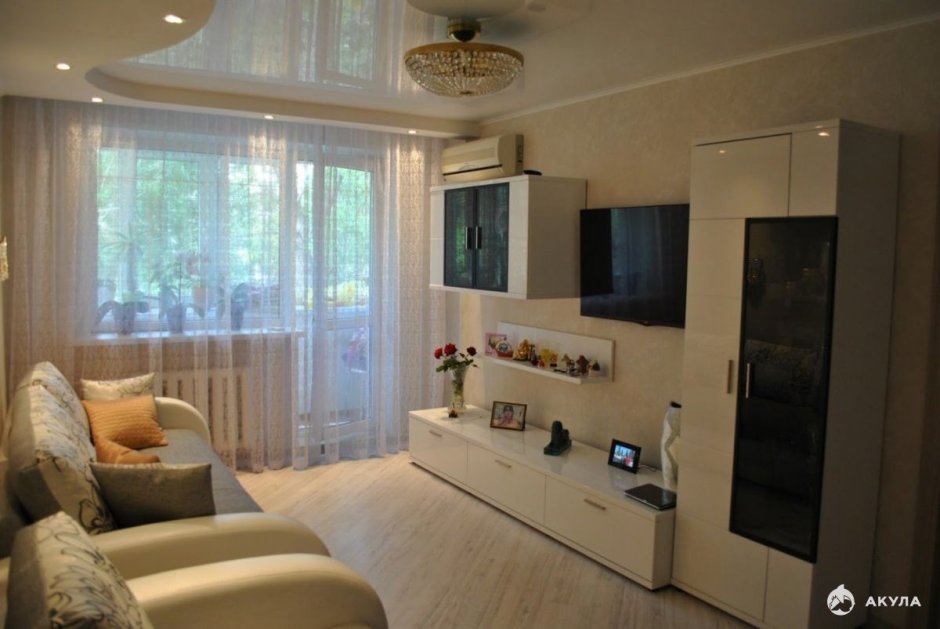 Проект двухкомнатной хрущевки 44 кв м