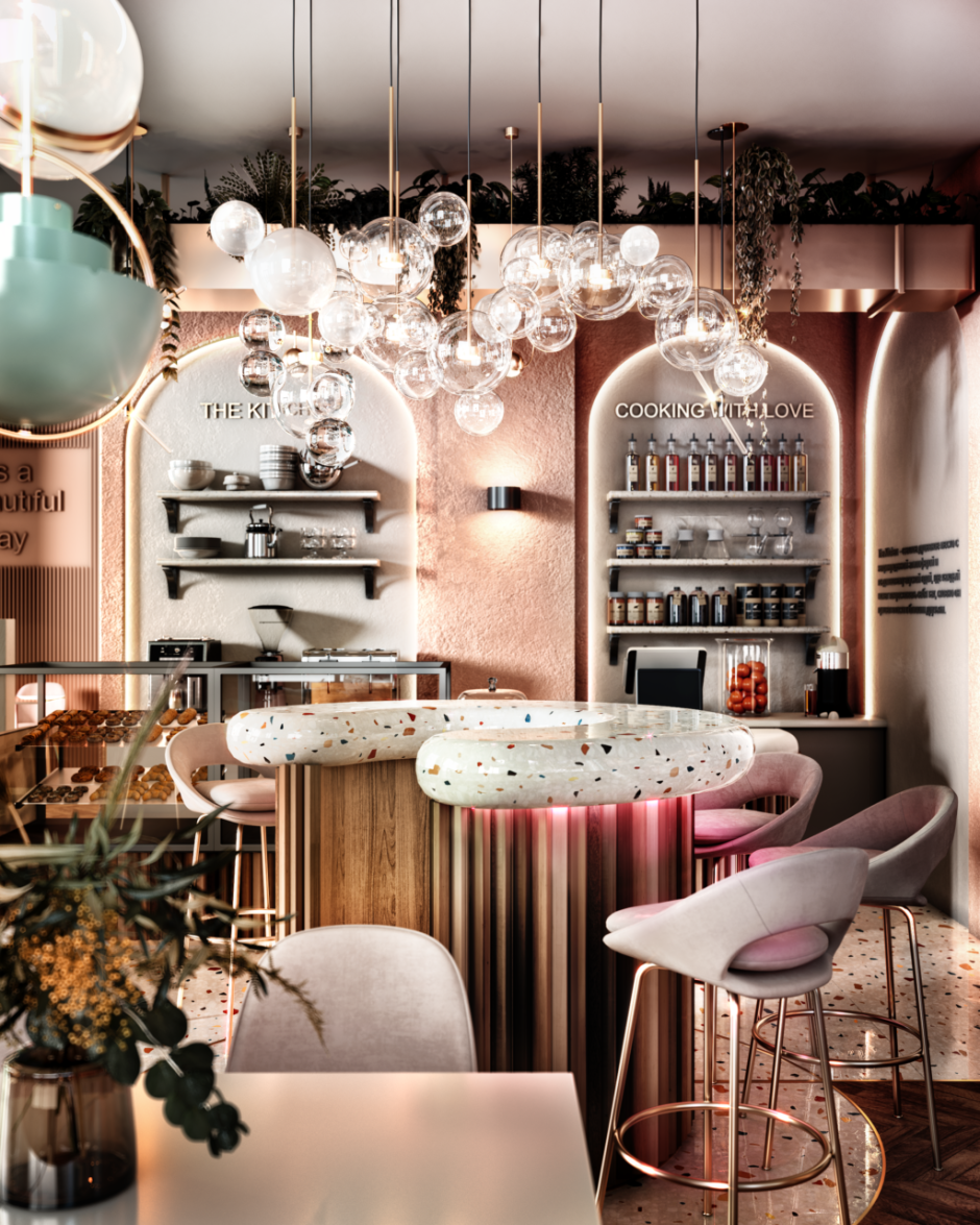 Украшение зала ресторана на новый год