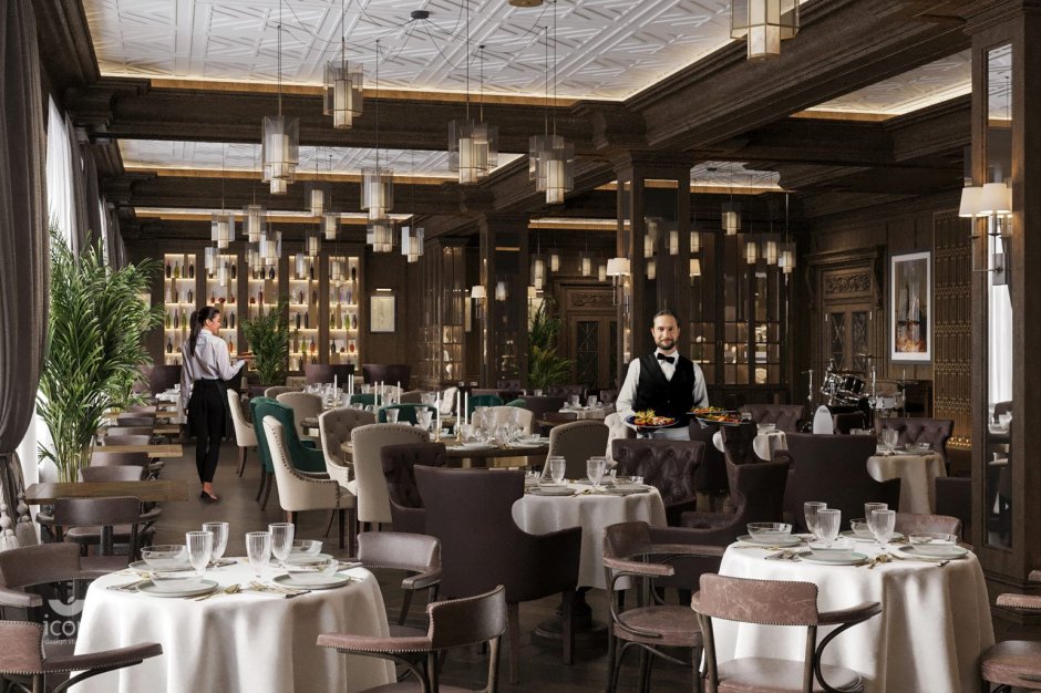 Интерьер семейного ресторана