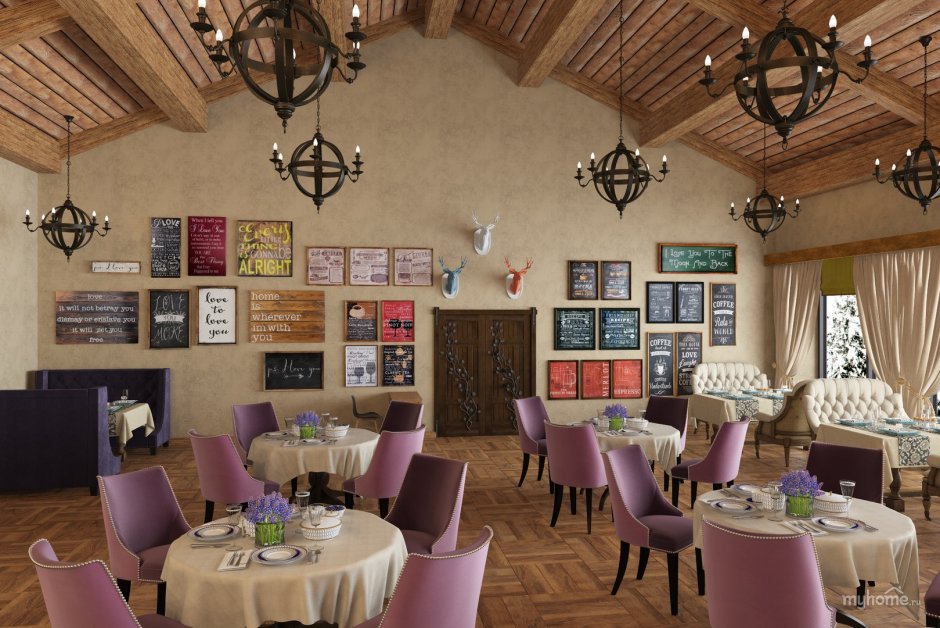 Классический интерьер кафе