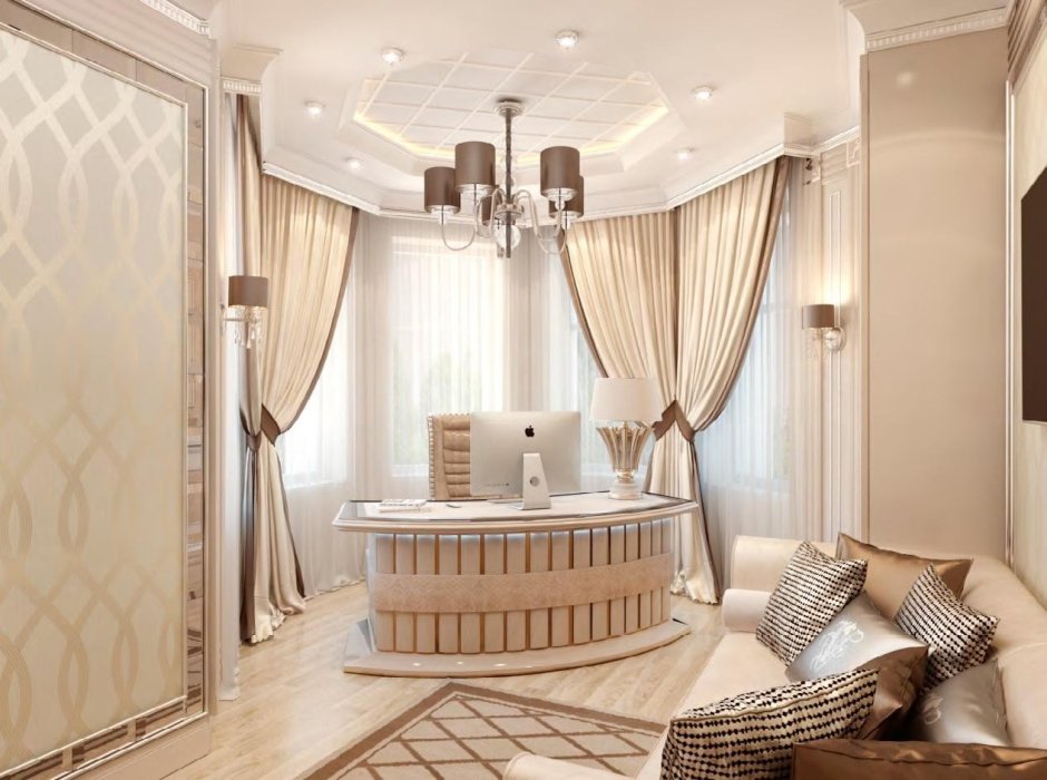 Кабинет в стиле арт деко Анжелика Прудникова