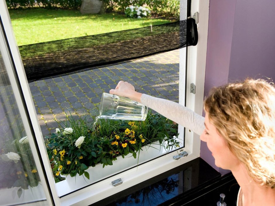 Черная москитная сетка на окна