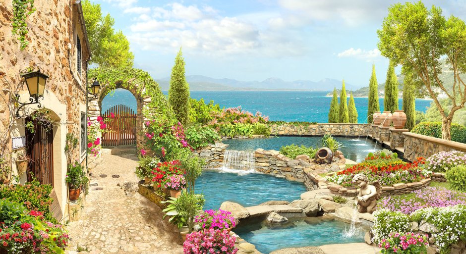 Томас Кинкейд картины сады