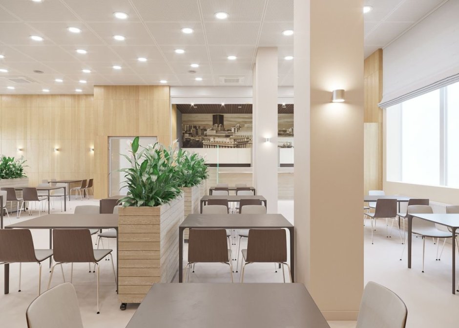 Современная столовая общественная