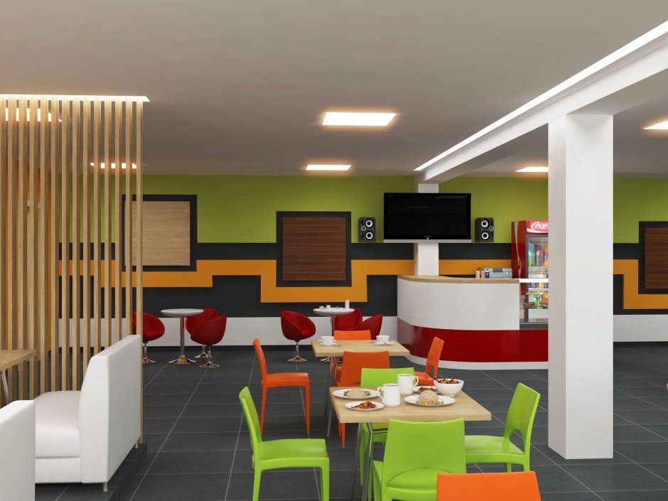 Интерьер обеденного зала