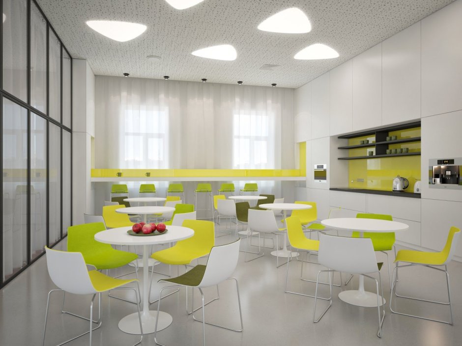 Столовая в офисе интерьер