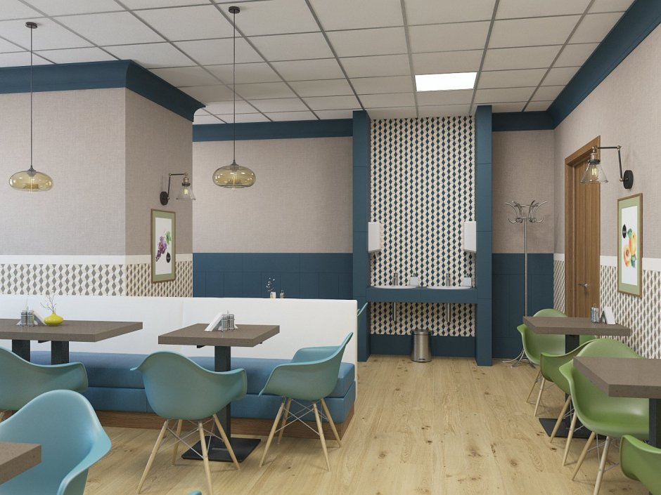 Столовые дизайны общественные