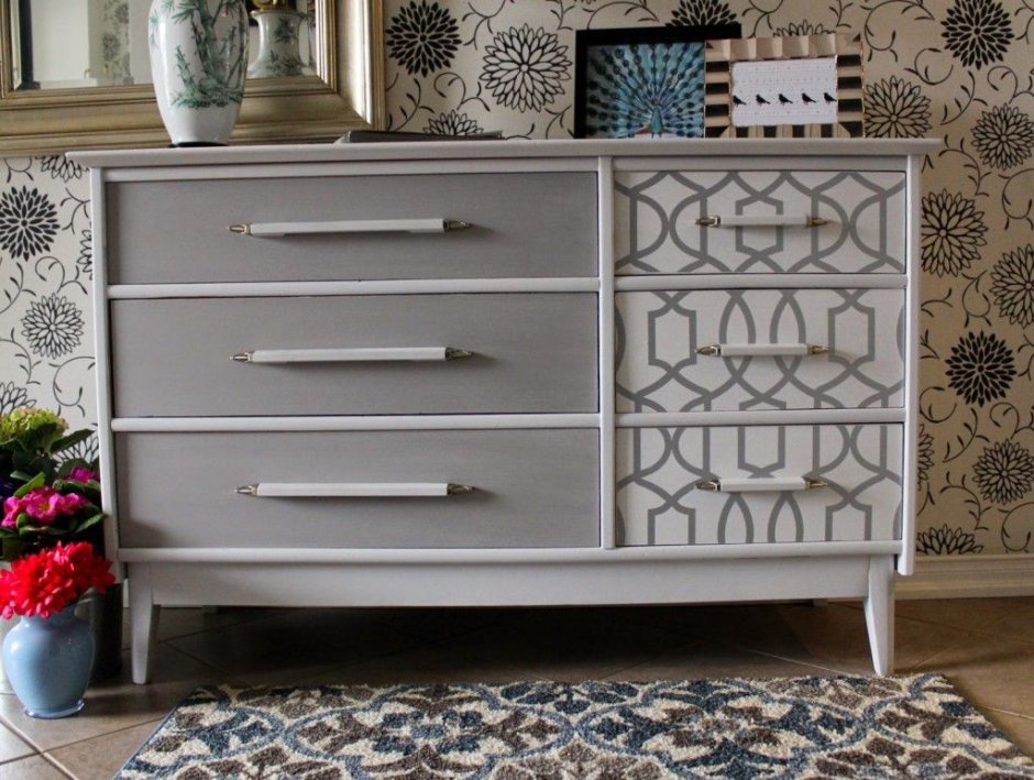 Комод серый Аристократ