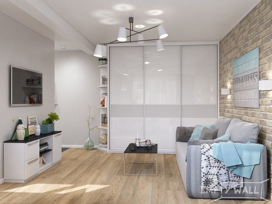 Гостиная в трешке п44т