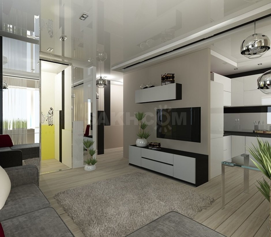 Хрущевка объединение кухни и комнаты