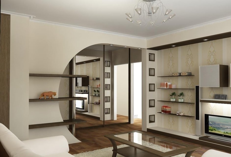 Интерьер хрущёвки 2 комнаты смежные