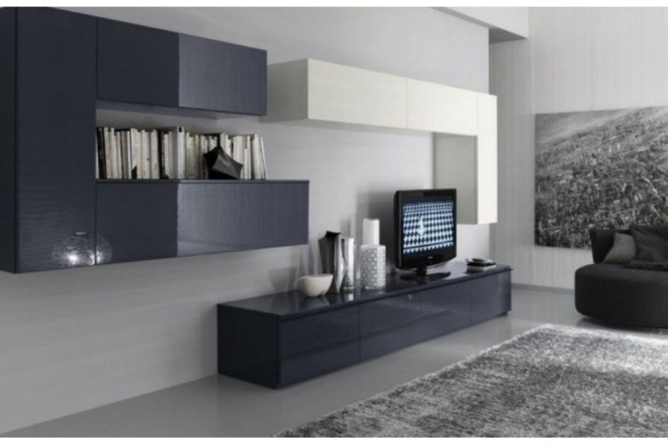 Графитовый цвет в интерьере