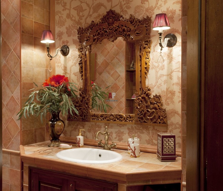 Ванная в Восточном стиле в квартире