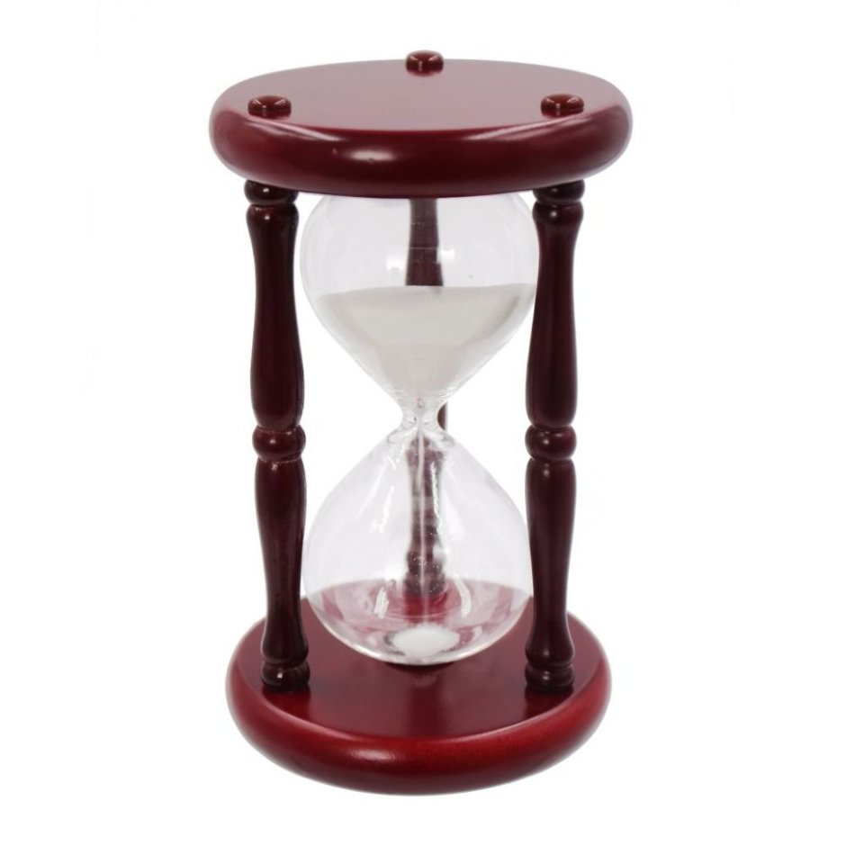 Часы песочные (15 мин 10 сек), l10 w10 h16 см 612410