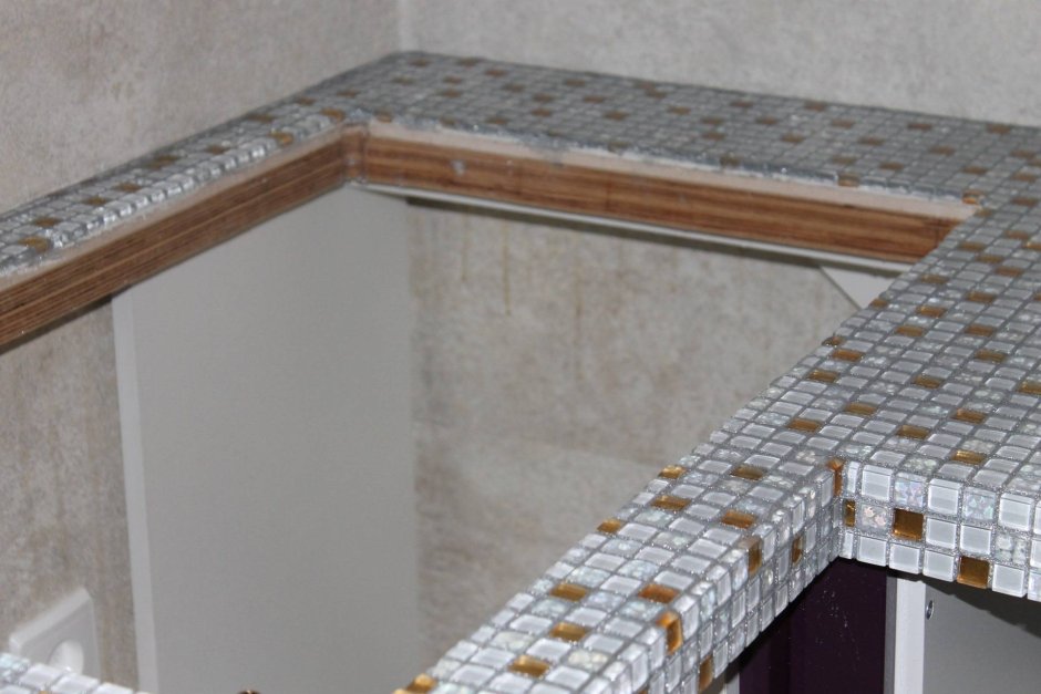 Кухонная столешница из мозаики