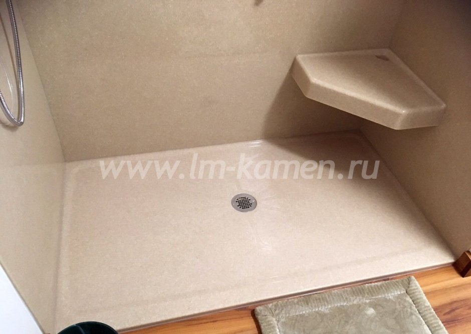 Душевой поддон 1200х900 из искусственного камня