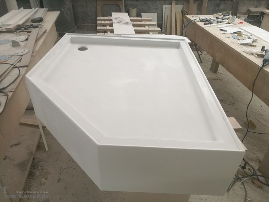Душевой поддон из искусственного камня SPN 803, 900x900x300